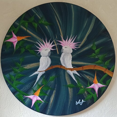 Kakadus 3 by Christian Tschierske, Painting for Sale on Select