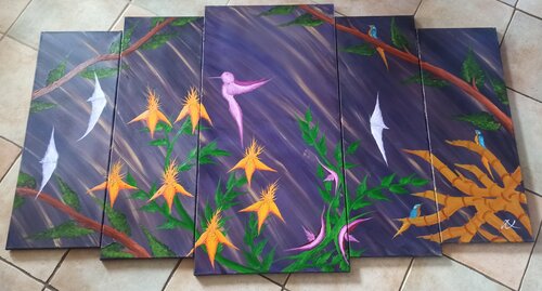 Nacht 2 by Christian Tschierske, Painting for Sale on Select