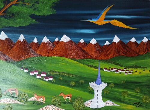Die Nacht by Christian Tschierske, Painting for Sale on Select