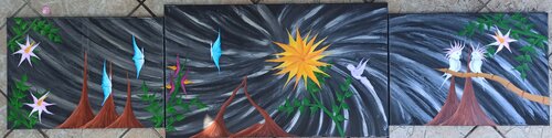 Fantasie Welt 3 by Christian Tschierske, Painting for Sale on Select