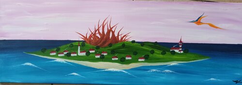 Insel 6 von Christian Tschierske, Malerei kaufen auf Select