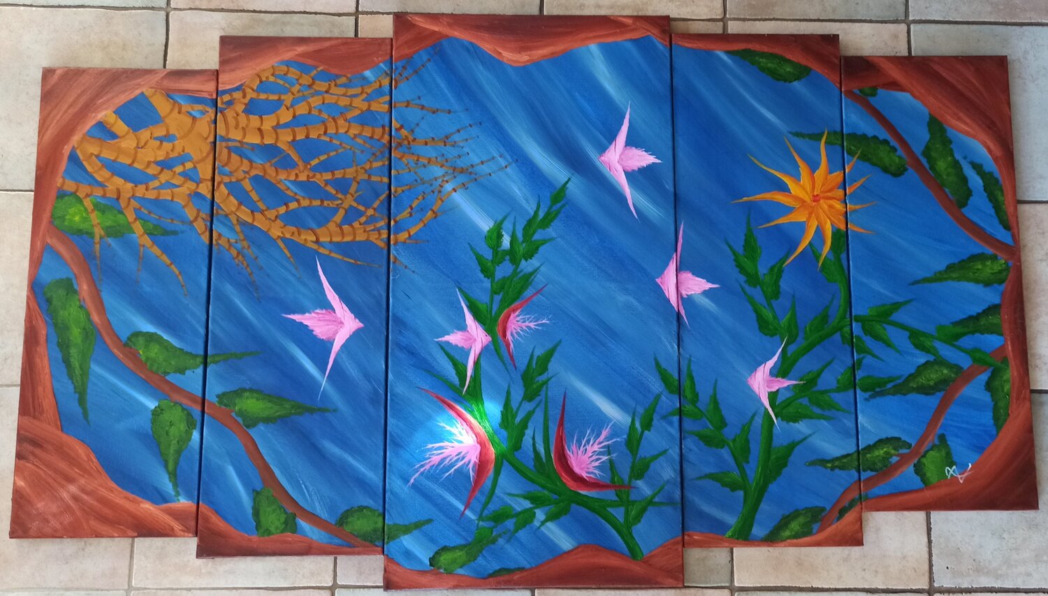 Sea World 4 Christian Tschierske Original painting for sale