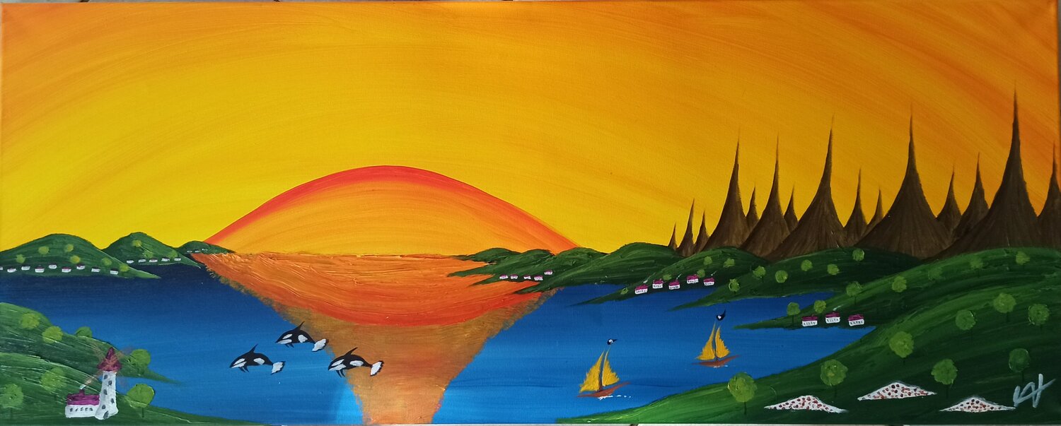 Das Meer Christian Tschierske Original painting for sale