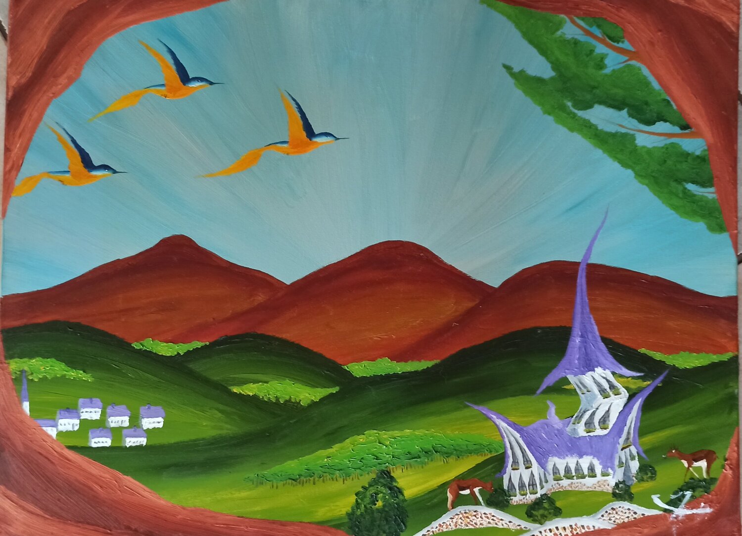 Spuk Kaschemme Christian Tschierske Original painting for sale