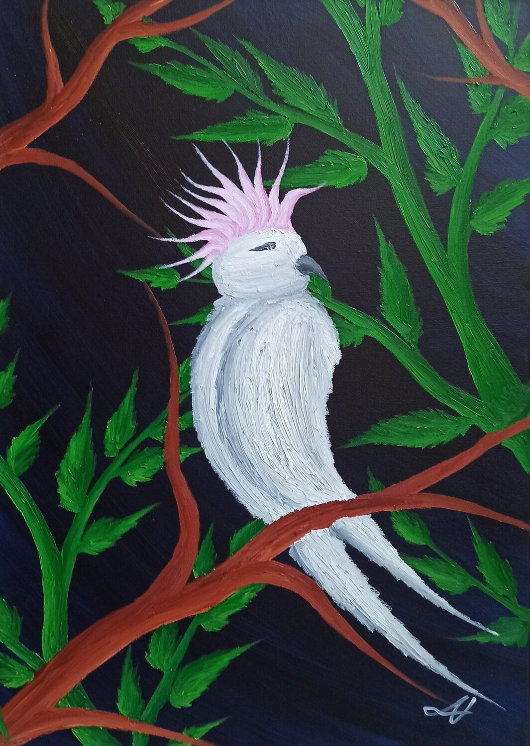Kakadu 3 Christian Tschierske Original painting for sale