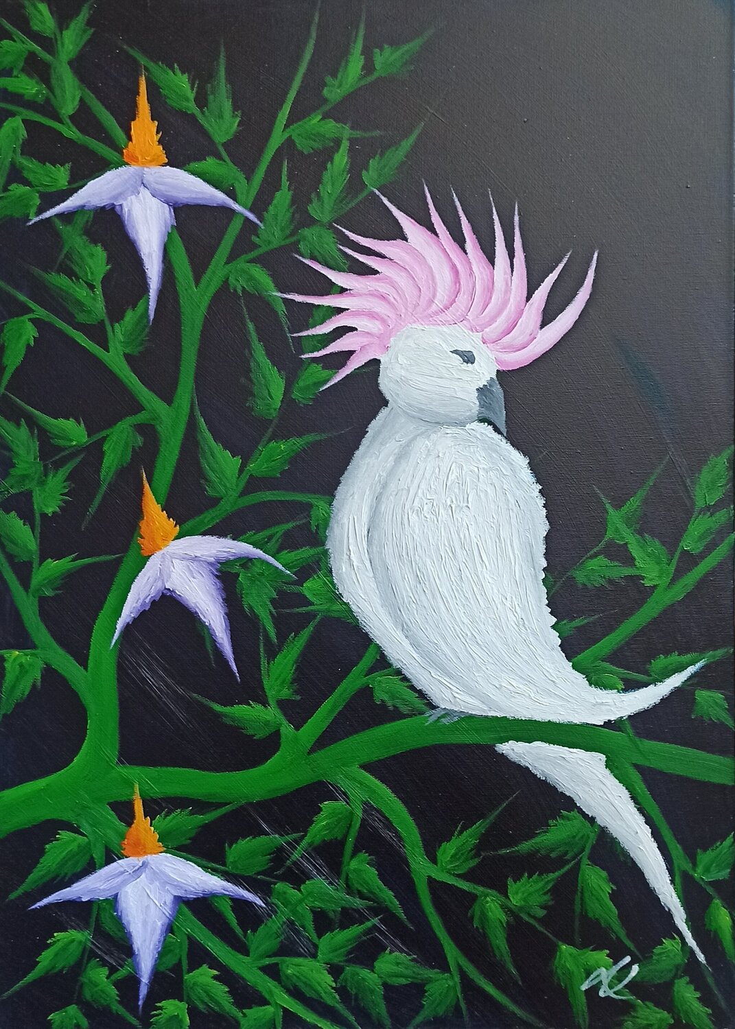 Kakadu 4 Christian Tschierske Original painting for sale