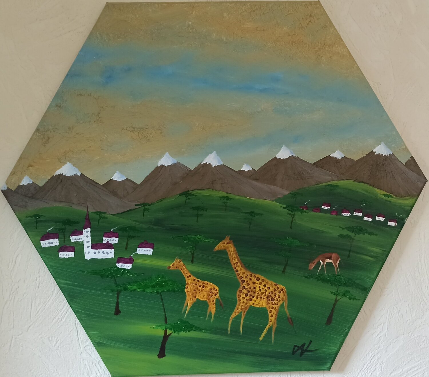 Wildlife 3 Christian Tschierske Original painting for sale