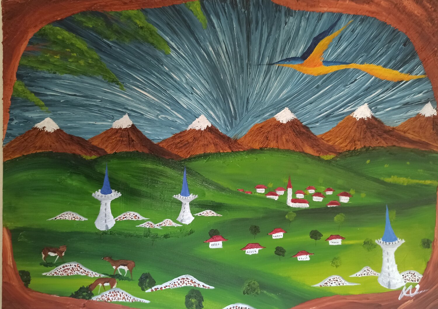 Die Nacht 2 Christian Tschierske Original painting for sale