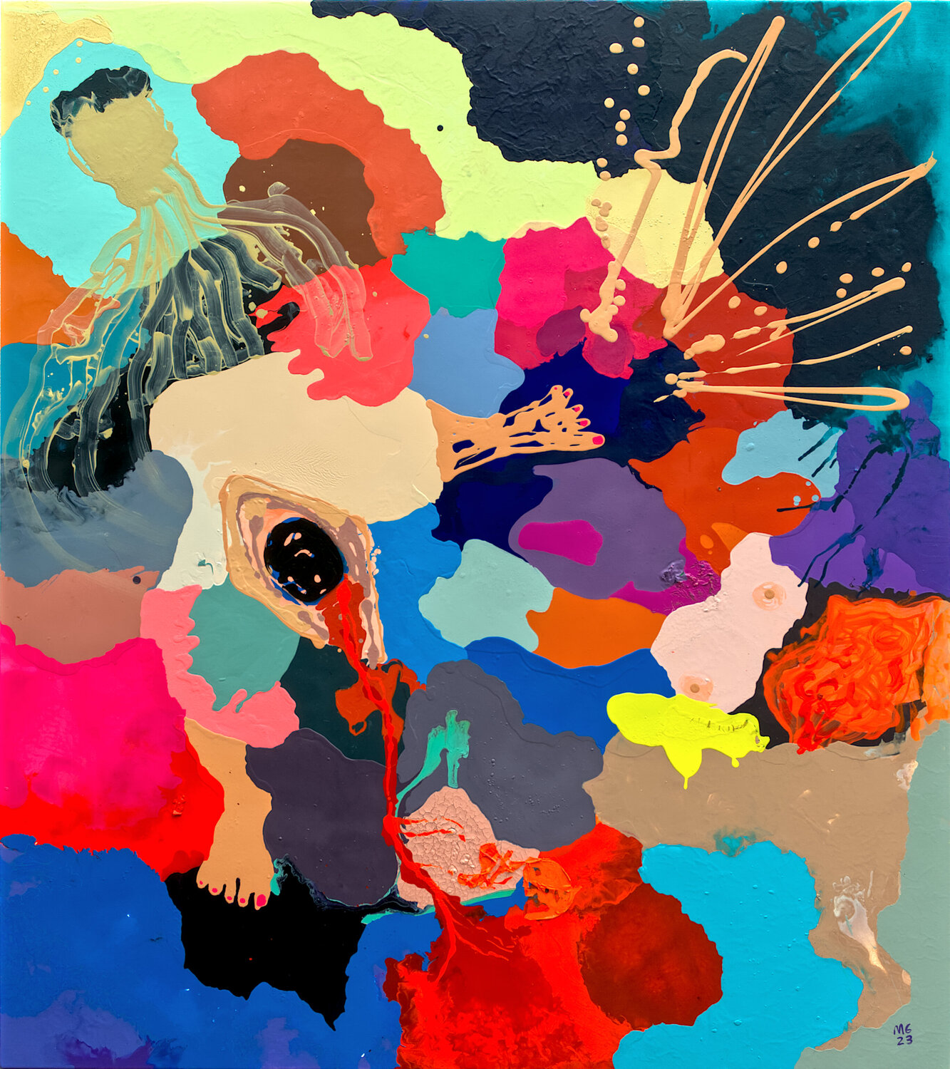 In Trance María Gutiérrez Original painting for sale