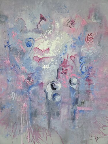 Sfiorarsi nel Silenzio by Didy, Painting for Sale on Select