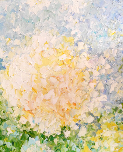 White Flower by Maria Slynko, Painting for Sale on Select