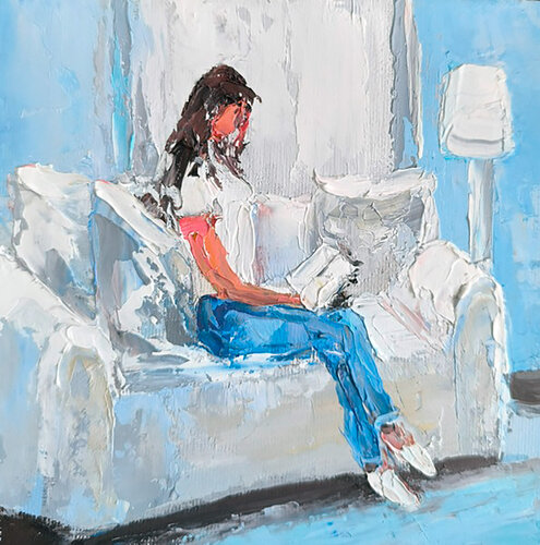 In Pastel Tones by Maria Slynko, Painting for Sale on Select