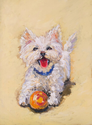 Westie. Happy by Maria Slynko, Painting for Sale on Select