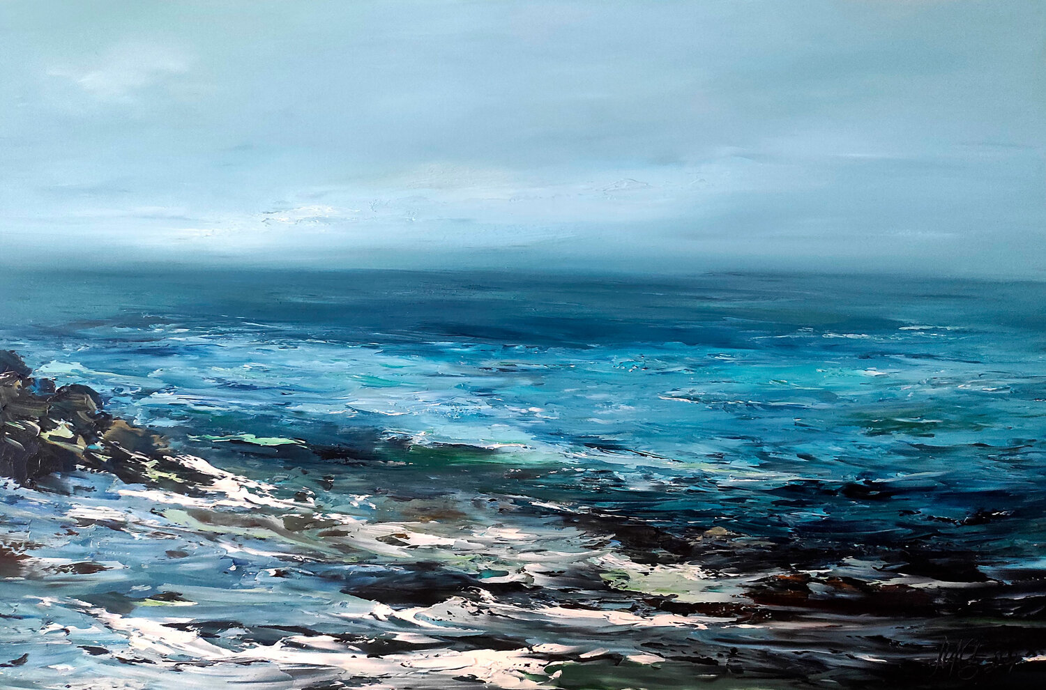 Sea Coast Maria Slynko Original painting for sale