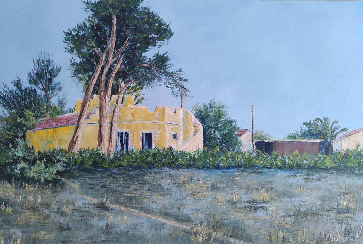 Spanish Villa Maria Slynko Original painting for sale