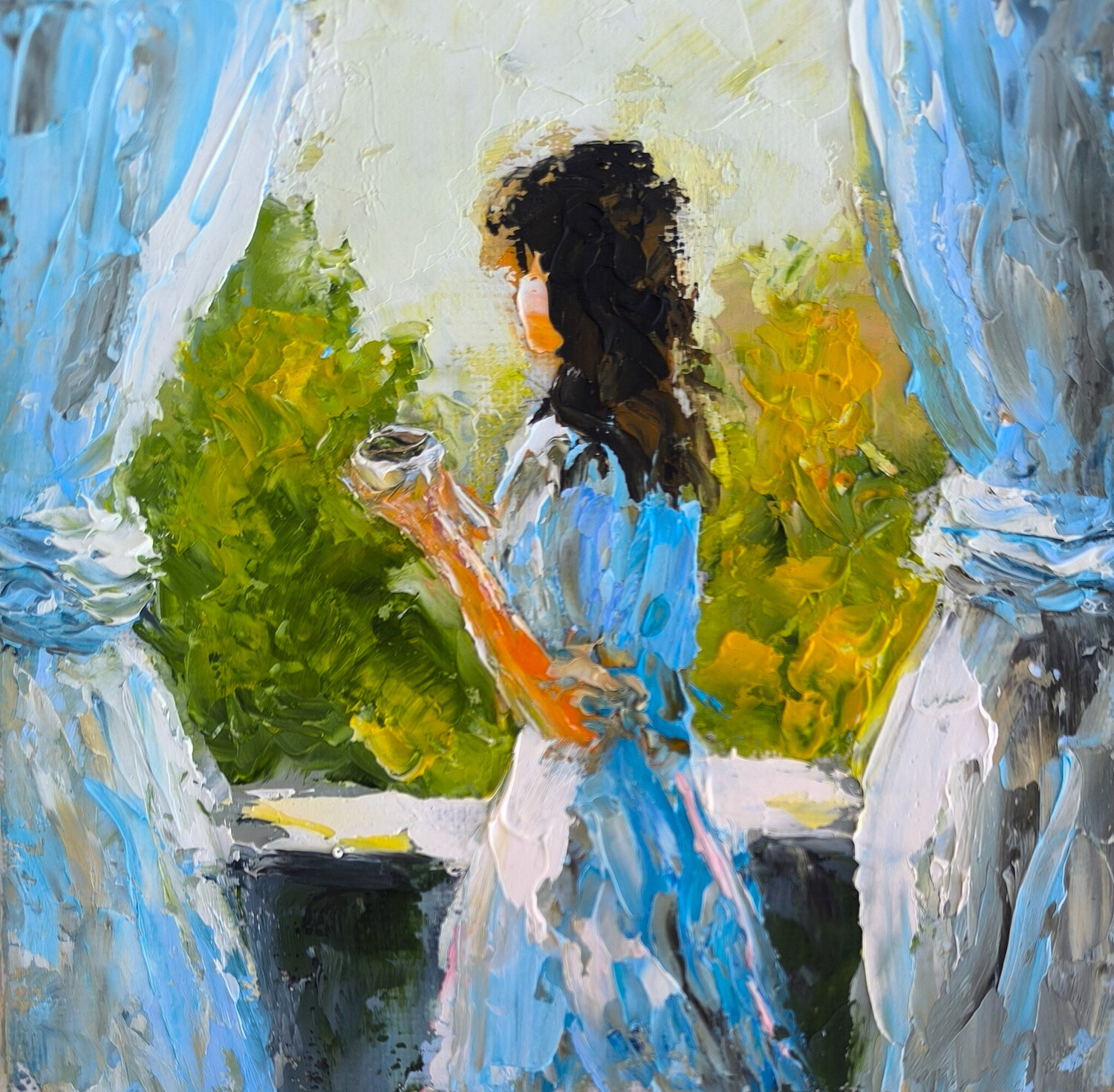 “Before the Day Begins” Maria Slynko Original painting for sale