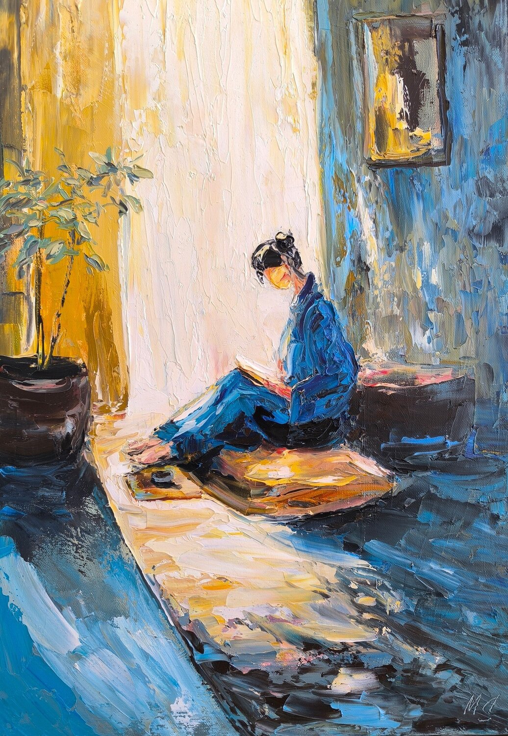 The Keeper Maria Slynko Original painting for sale