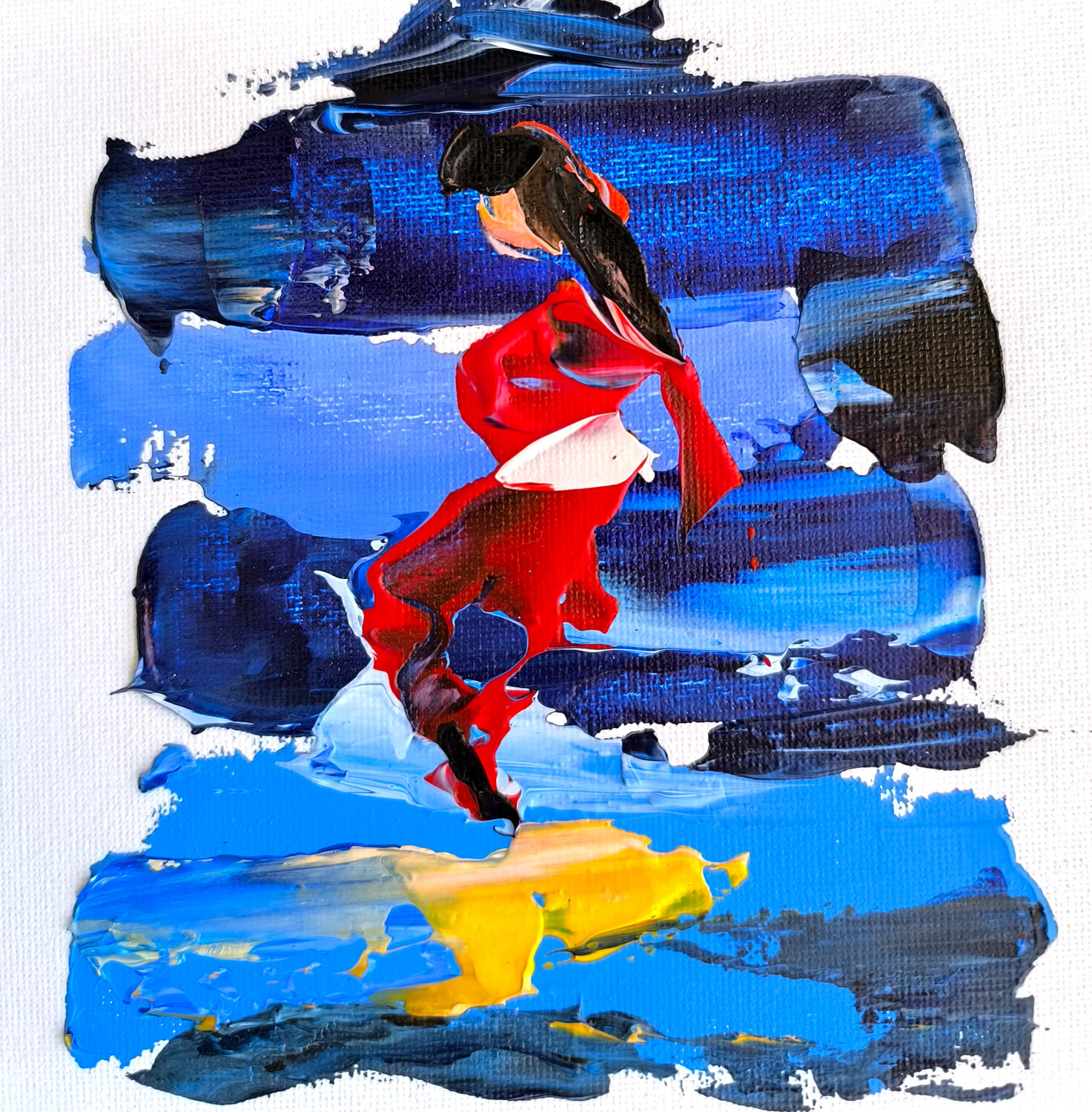 Dancing with Time Maria Slynko Original painting for sale