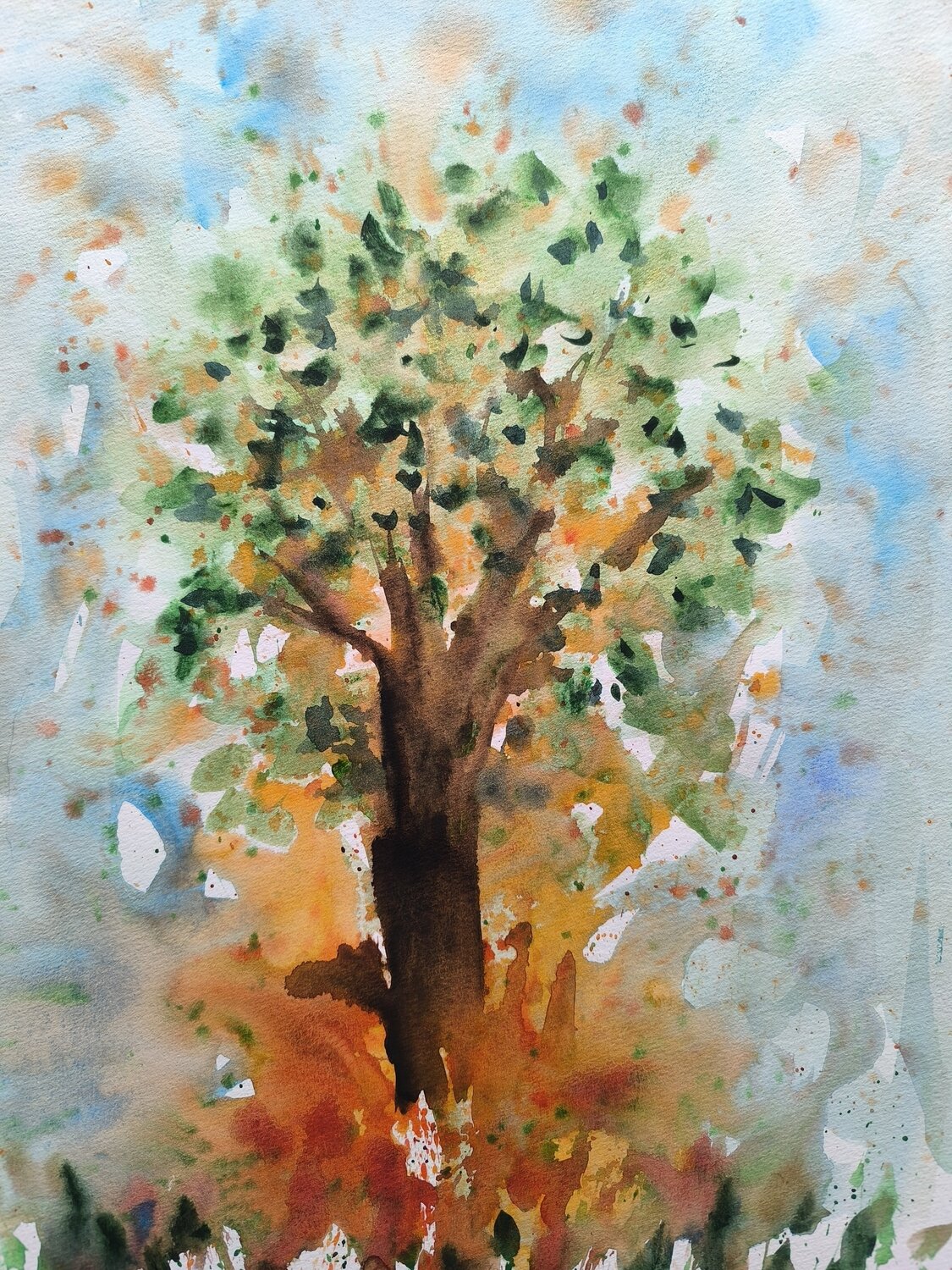 Tree Maria Slynko Original painting for sale