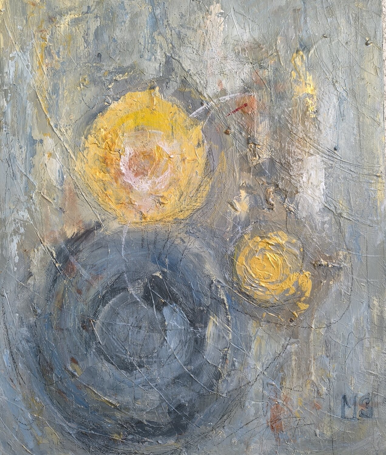 Quiet Orbit Maria Slynko Original painting for sale