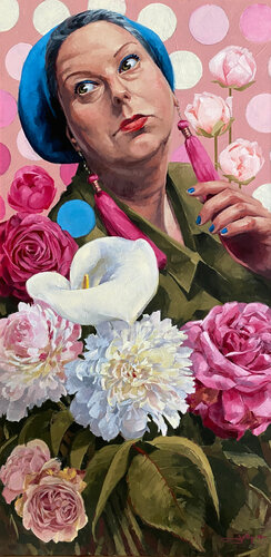 Peonia suffruticosa by Anne JOLLY, Painting for Sale on Select