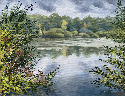 L'étang Bruno by Anne JOLLY, Painting for Sale on Select