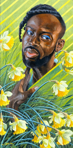 Narcissus Pseudonarcissus by Anne JOLLY, Painting for Sale on Select