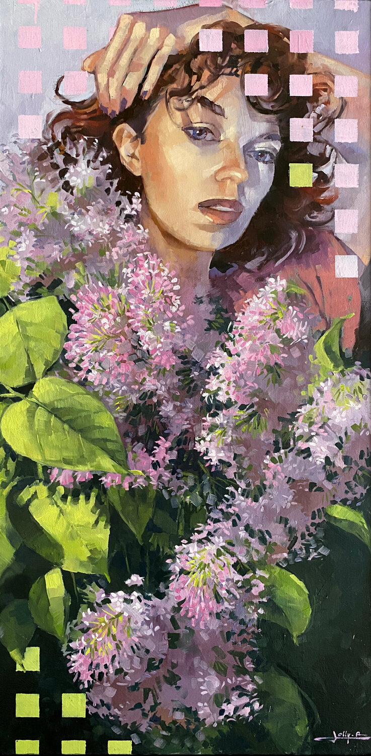 Syringa Vulgaris Anne JOLLY Original painting for sale
