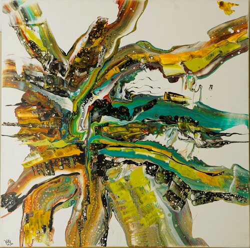 impulsiv 3 by Waltraud Hubinger, Painting for Sale on Select