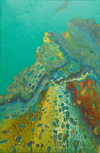 Wassertraum 2 by Waltraud Hubinger, Painting for Sale on Select