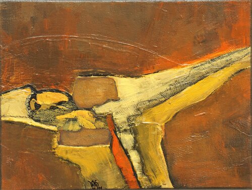 ÜberBrücken 6 by Waltraud Hubinger, Painting for Sale on Select