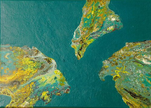 Wassertraum 6 by Waltraud Hubinger, Painting for Sale on Select