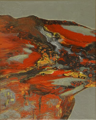 irgendwo - somewhere 6 by Waltraud Hubinger, Painting for Sale on Select