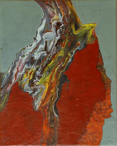irgendwo - somewhere 7 by Waltraud Hubinger, Painting for Sale on Select