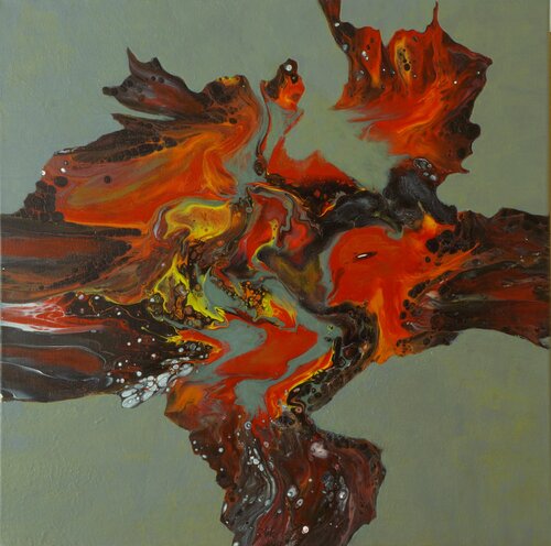 irgendwo - somewhere 2 by Waltraud Hubinger, Painting for Sale on Select