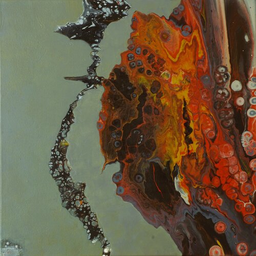 irgendwo - somewhere 3 by Waltraud Hubinger, Painting for Sale on Select