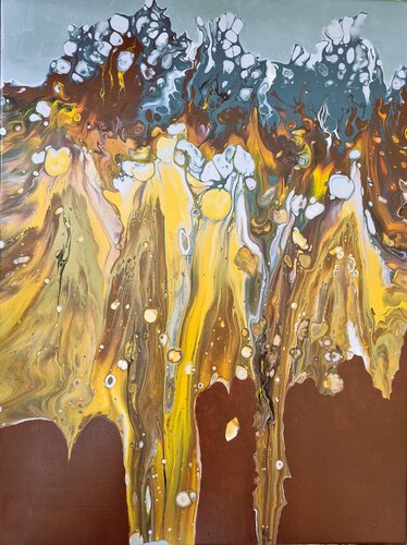 irgendwo - somewhere 1 by Waltraud Hubinger, Painting for Sale on Select