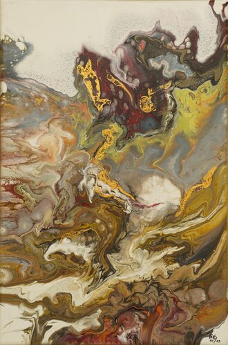 Wellental 2 by Waltraud Hubinger, Painting for Sale on Select