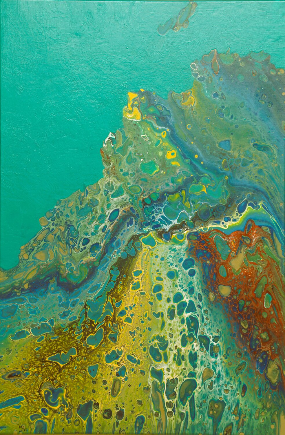 Wassertraum 2 Waltraud Hubinger Original painting for sale