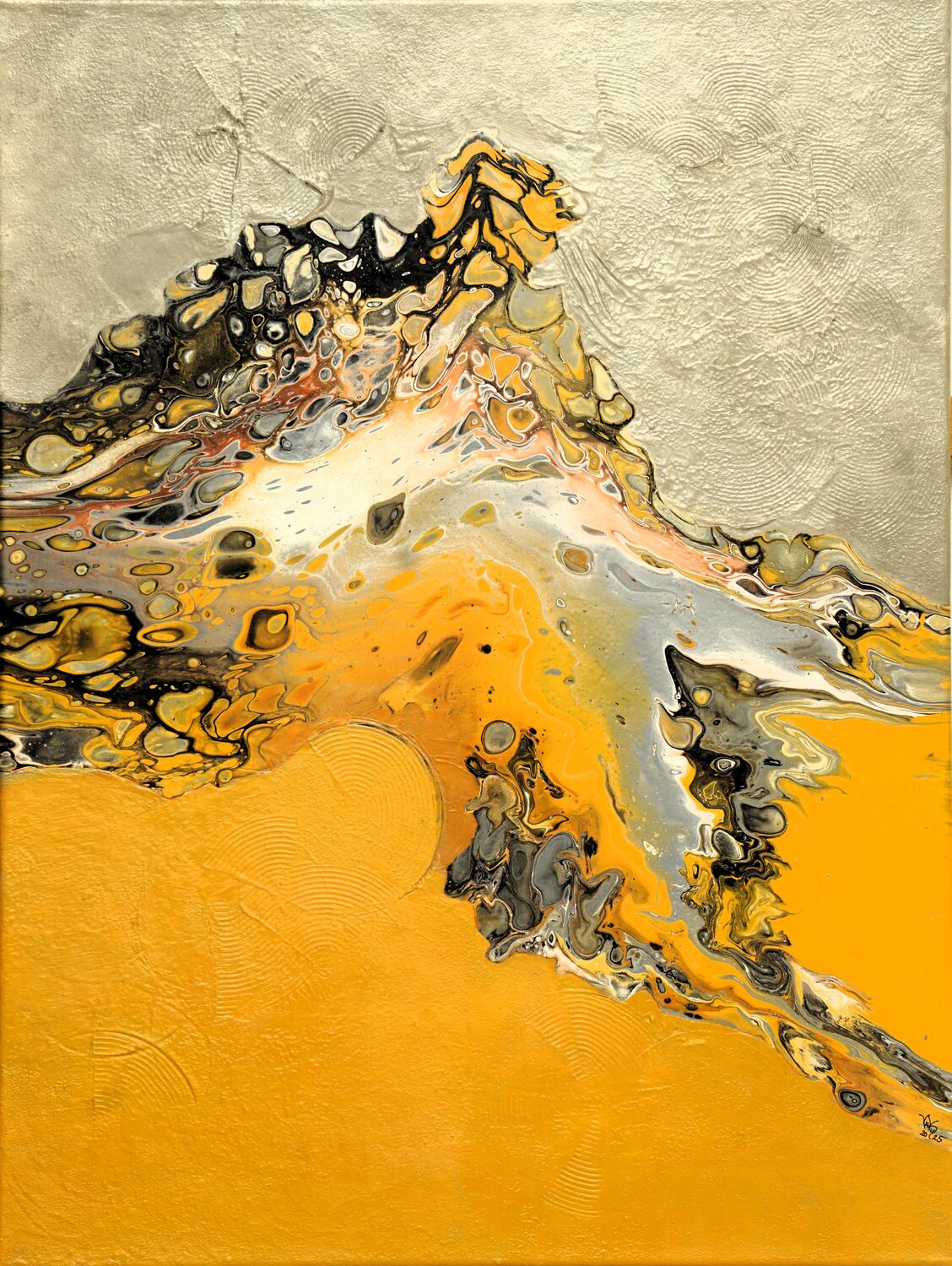 anderswo 3 - elsewhere 3 Waltraud Hubinger Original painting for sale