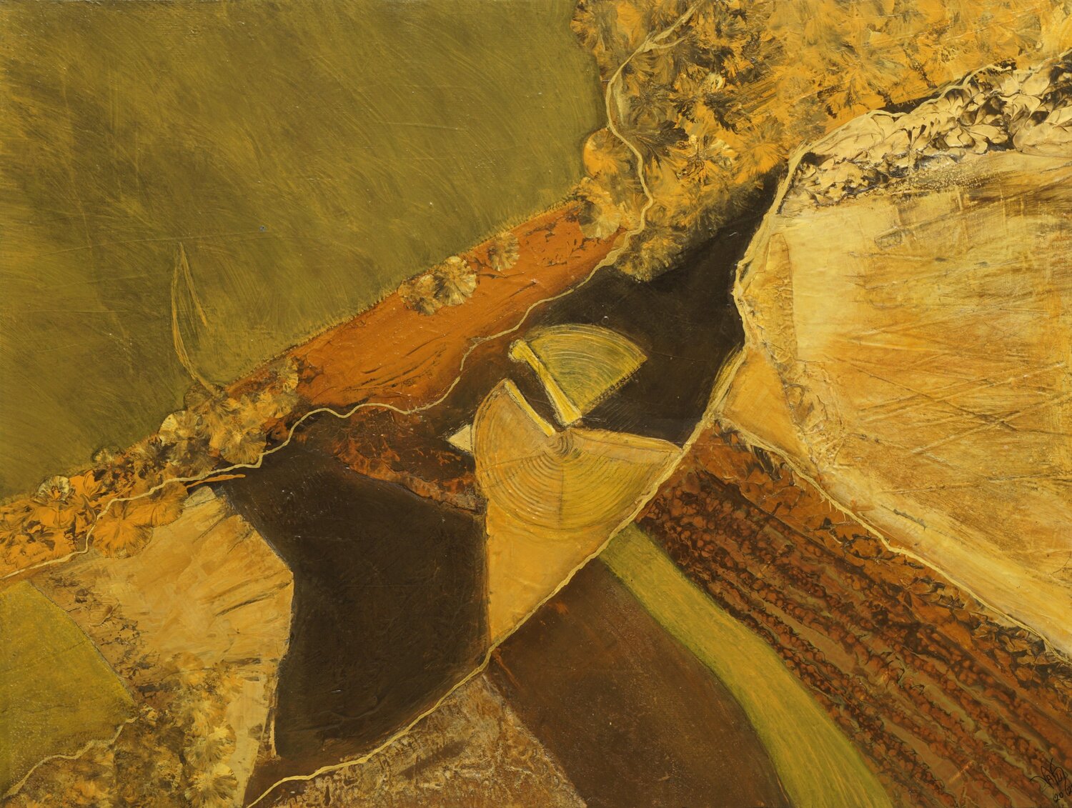 ÜberBrücken 1 Waltraud Hubinger Original painting for sale