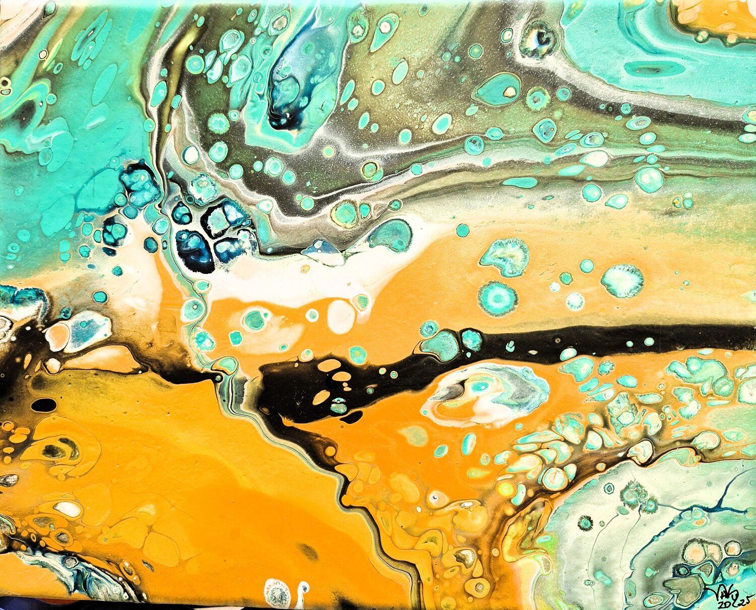 sehnsuchtsvoll 5 Waltraud Hubinger Original painting for sale