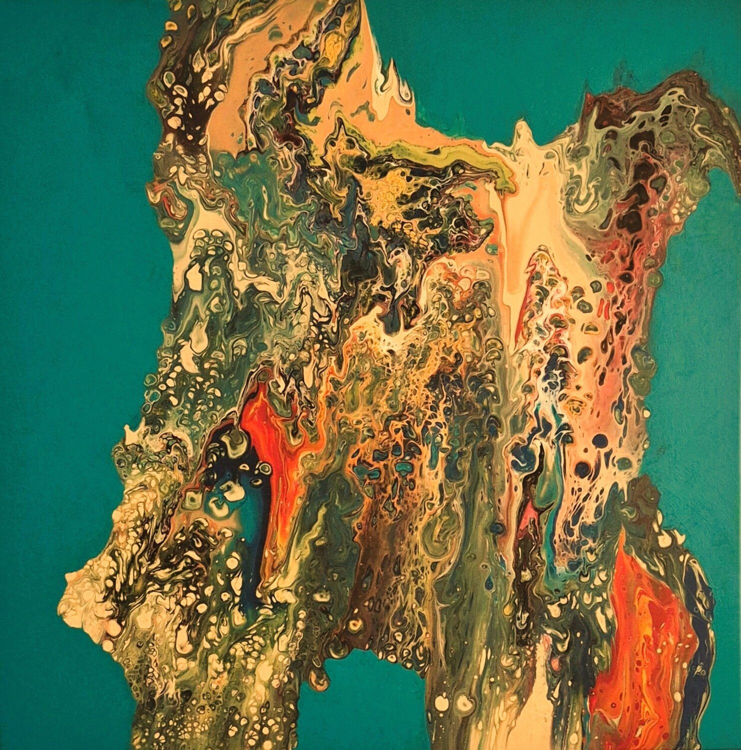 Wassertraum 1 Waltraud Hubinger Original painting for sale