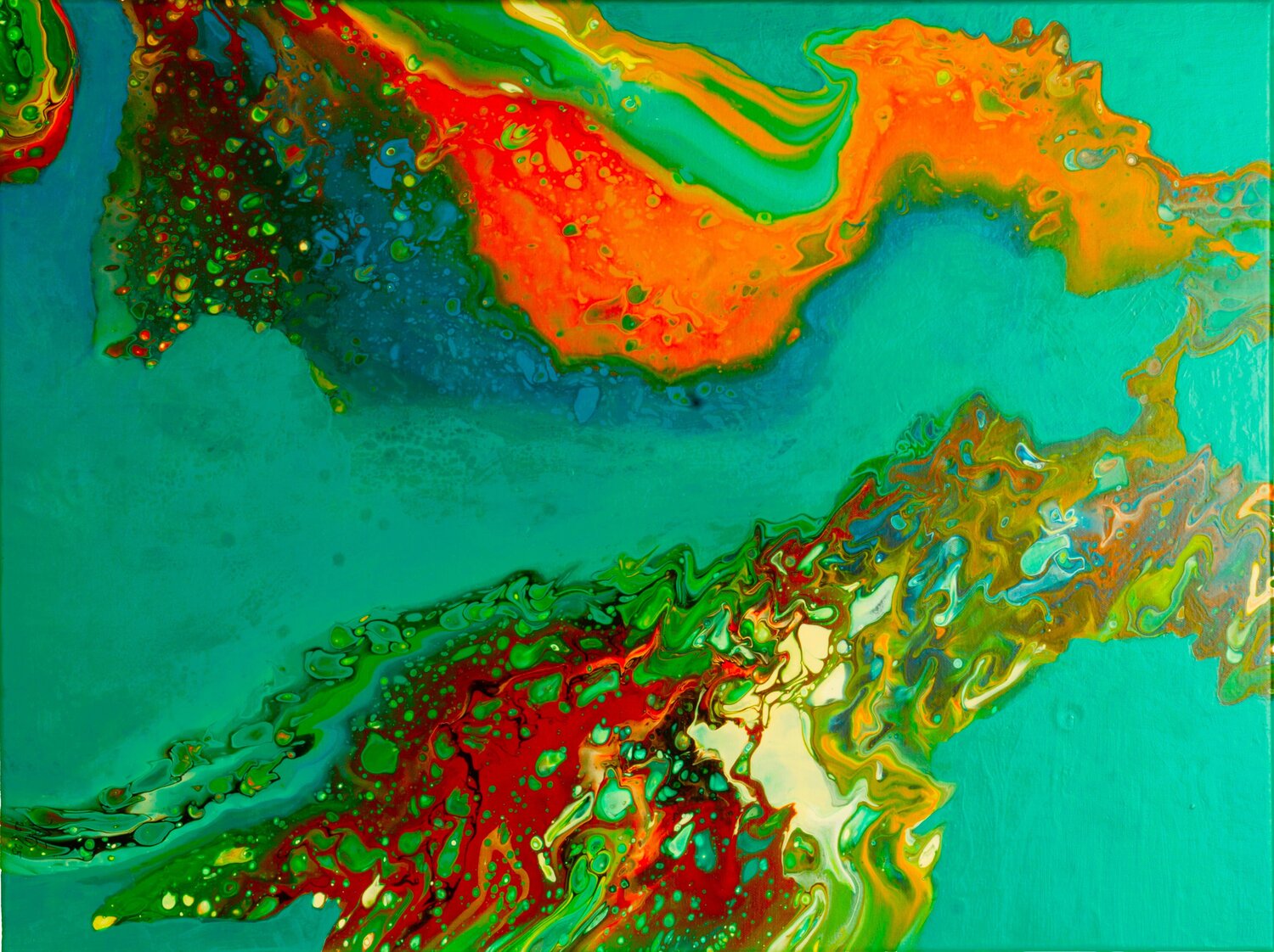 Wassertraum 8 Waltraud Hubinger Original painting for sale
