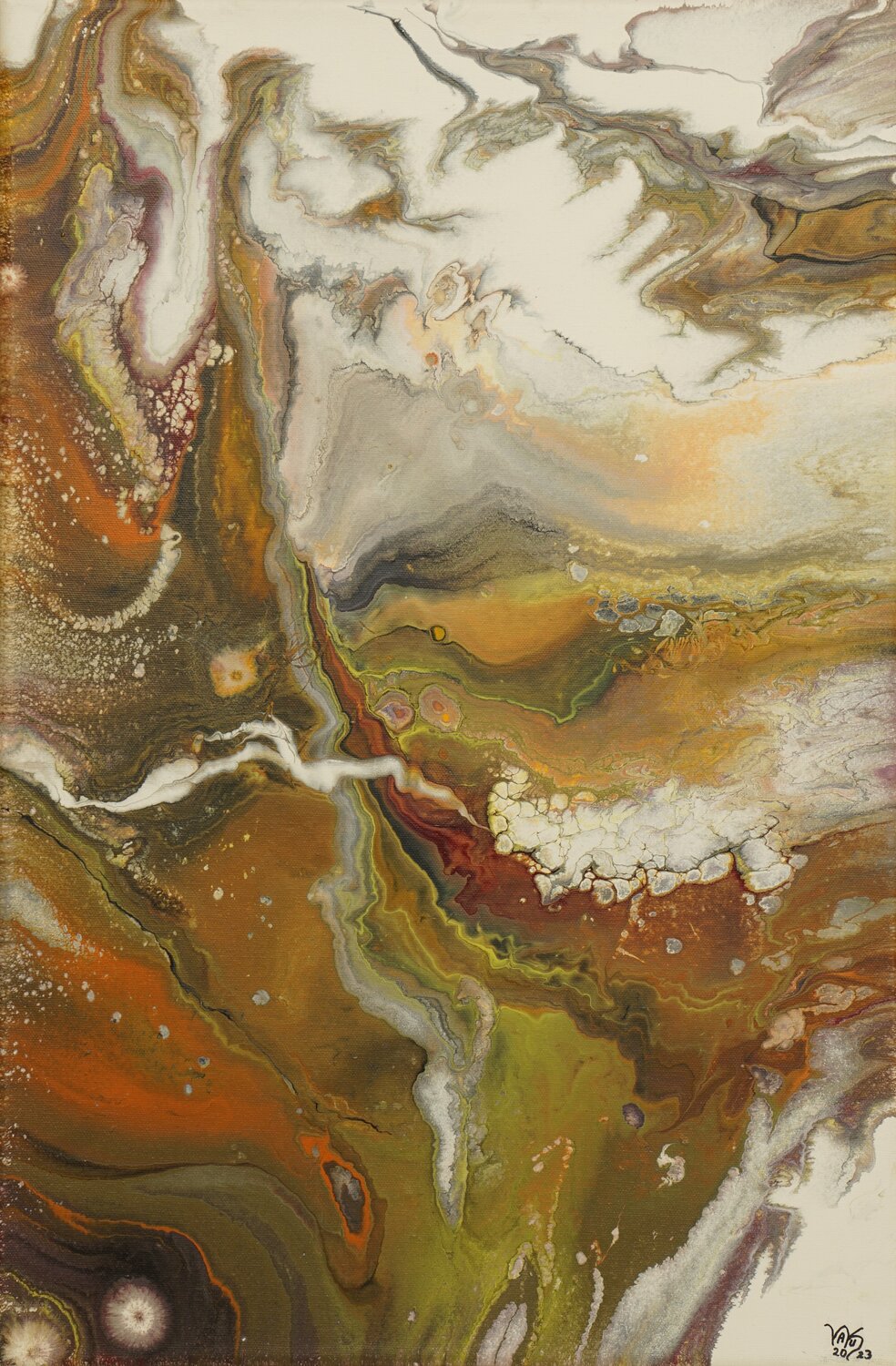 Wellental 1 Waltraud Hubinger Original painting for sale