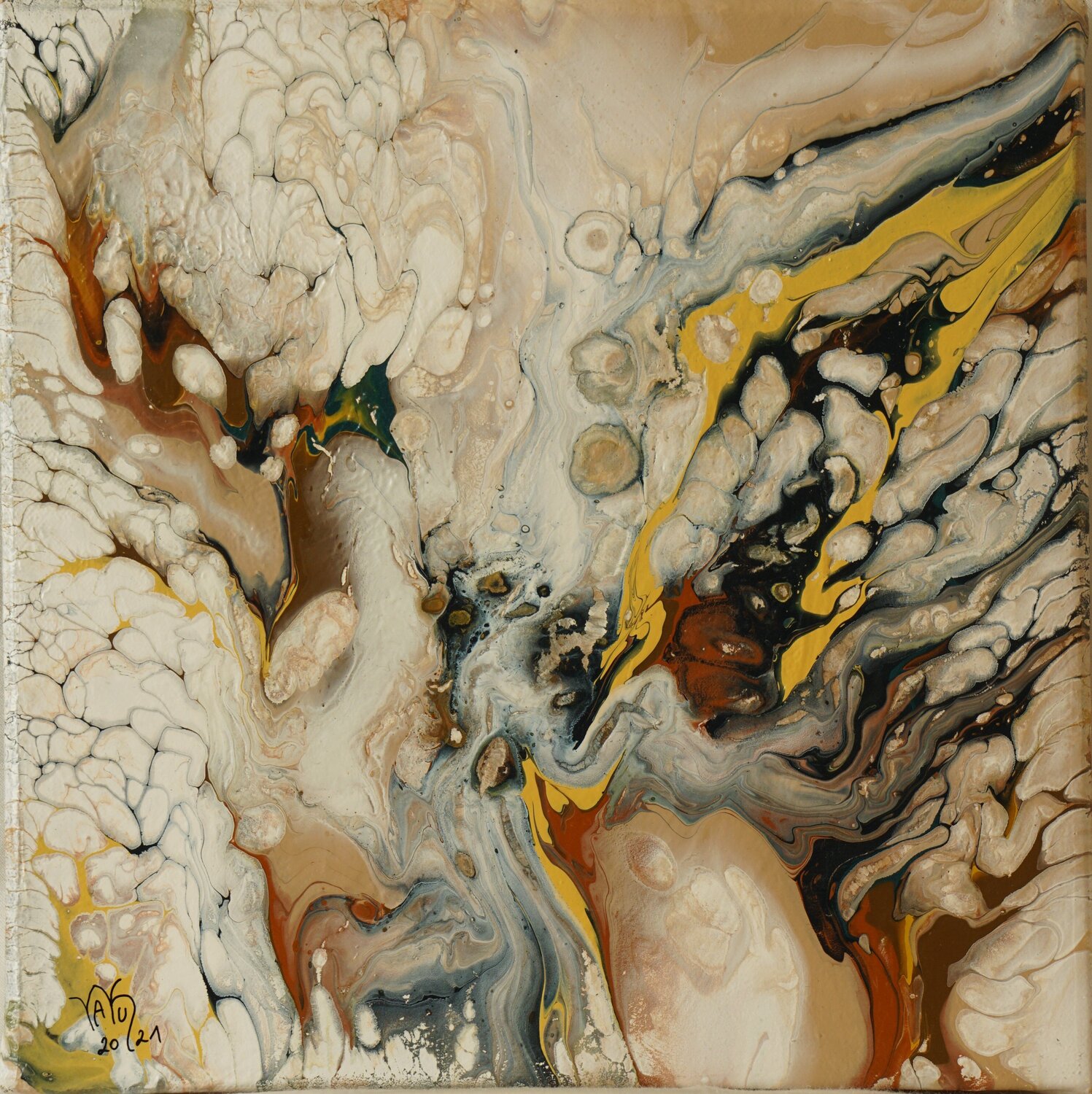 Verborgen 2 Waltraud Hubinger Original painting for sale