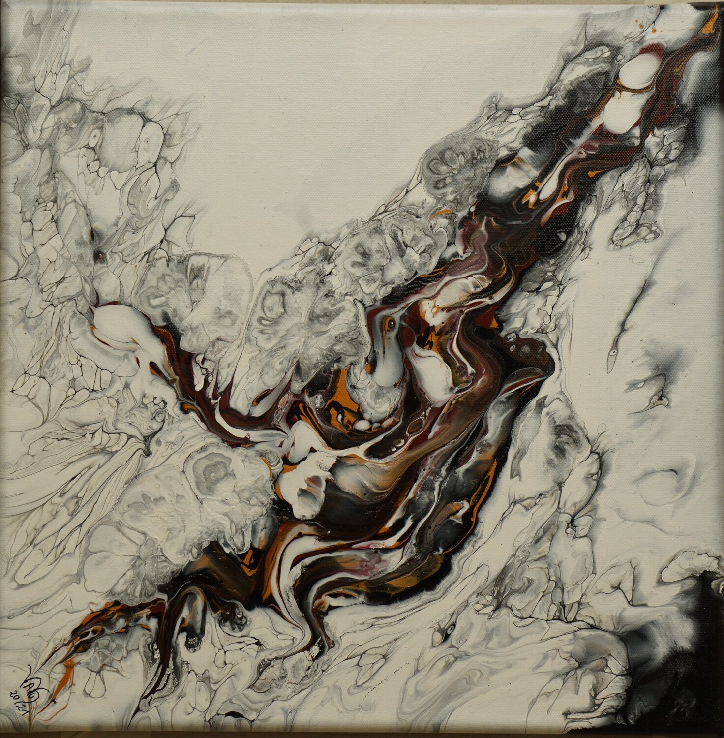 Verborgen 4 Waltraud Hubinger Original painting for sale