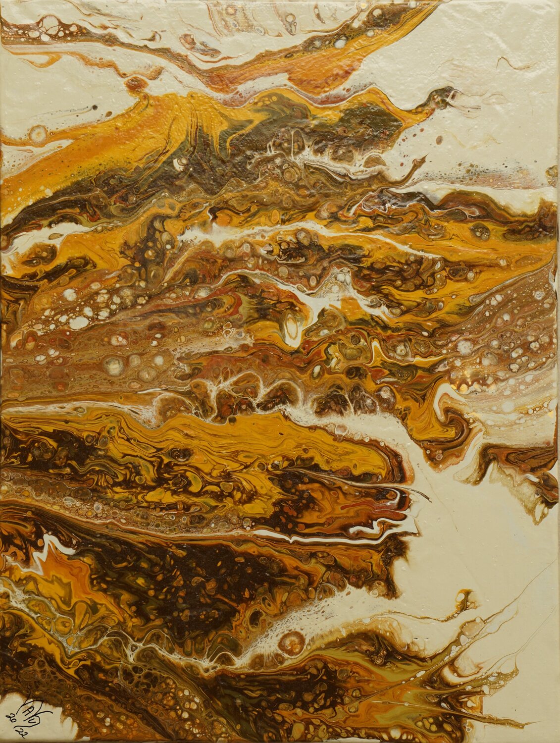 Verborgen 7 Waltraud Hubinger Original painting for sale