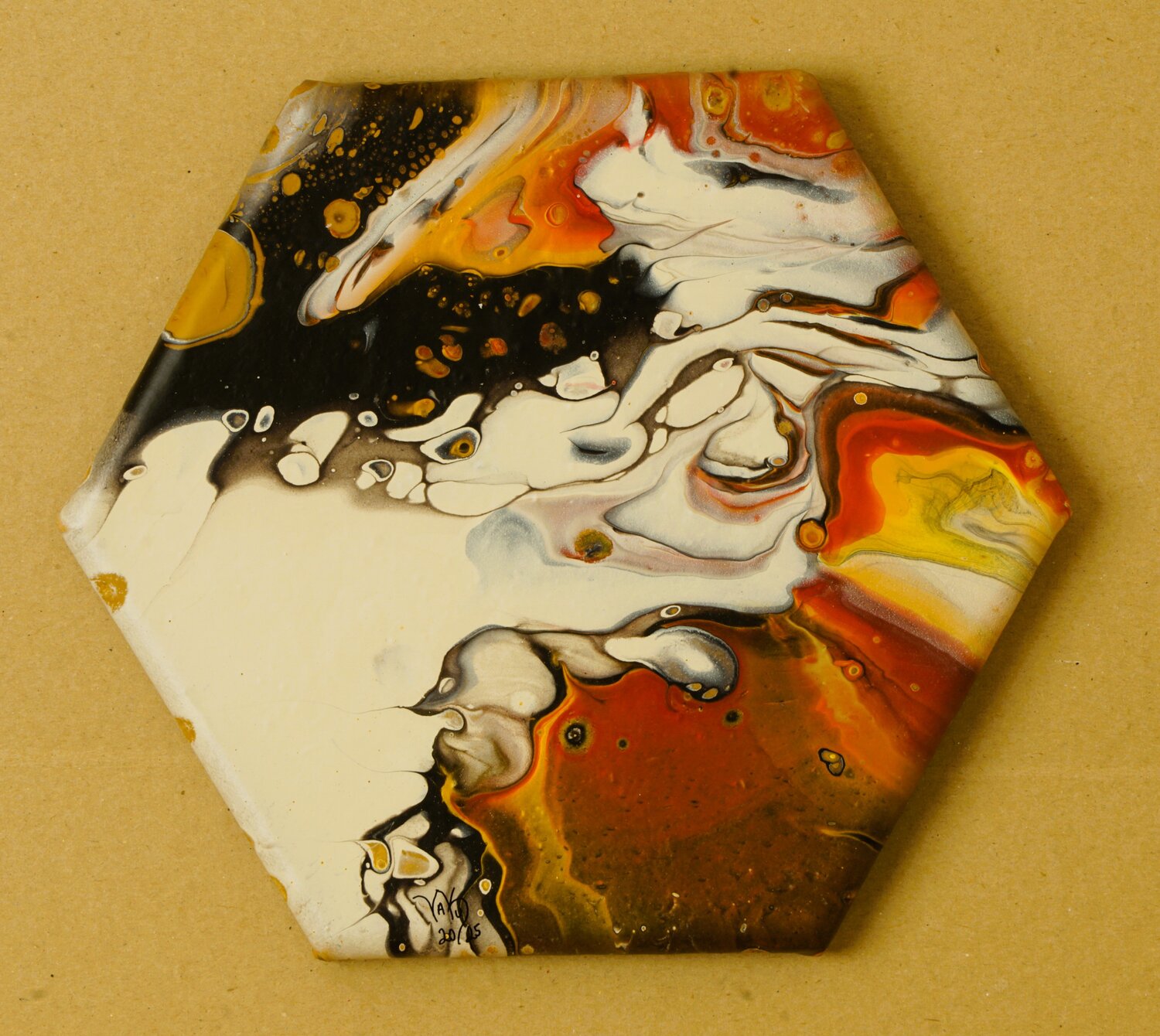 Herbstgold 3 Waltraud Hubinger Original painting for sale