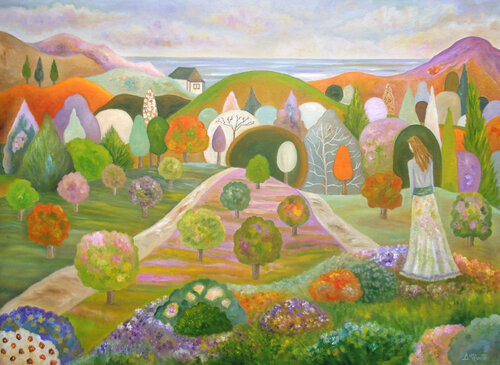 Time To Believe by Angeles M. Pomata, Painting for Sale on Select
